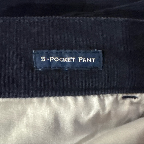 Vineyard Vines Men Navy Blue Corduroy Pants 32x30 Straight Leg 5 Pocket - Picture 6 of 10